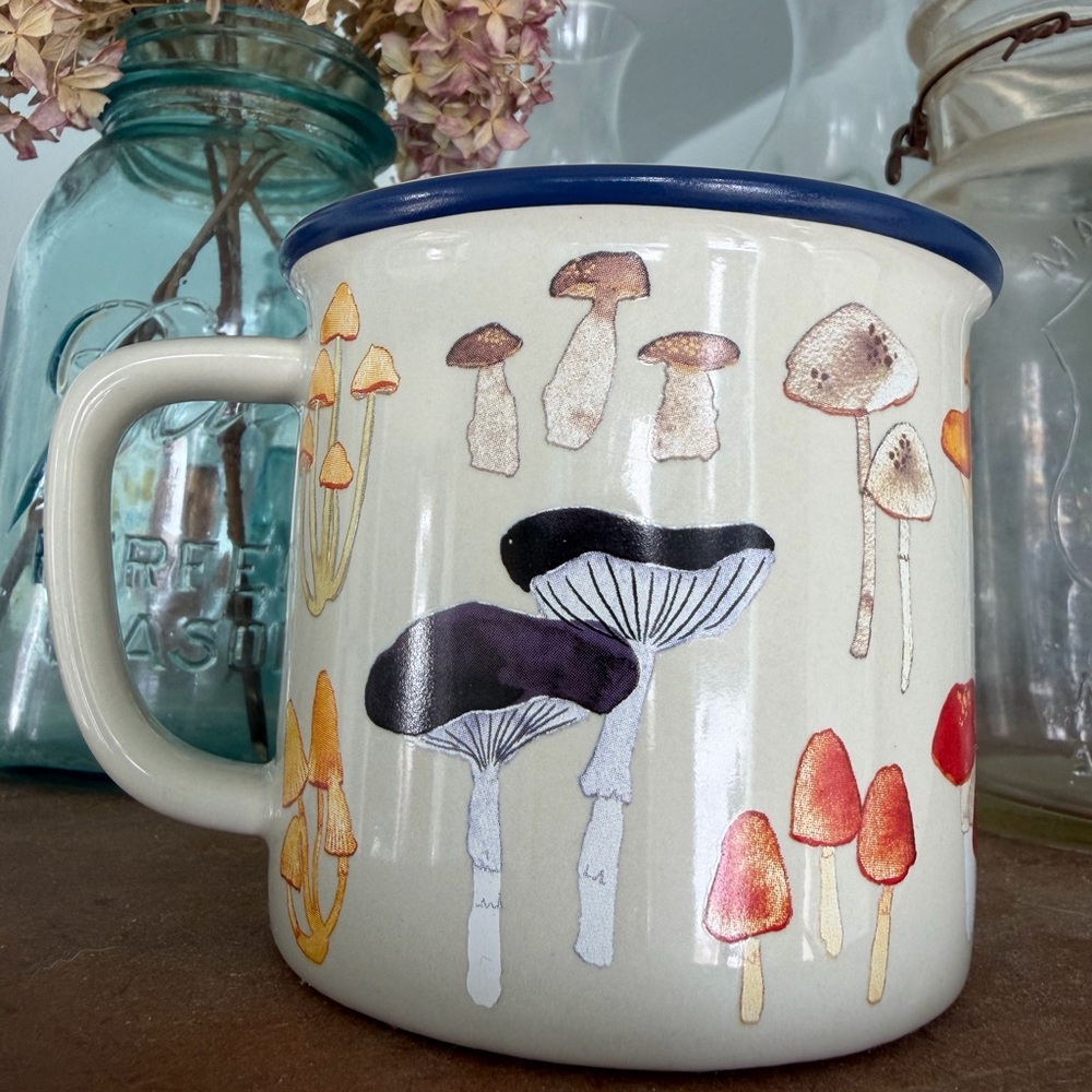 NWOT MUG MUSHROOM DESIGN